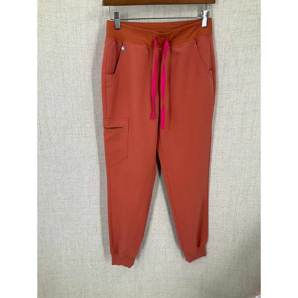 FIGS Zamora Scrub Pants Womens XS Orange Jogger Cargo W18SW2005N